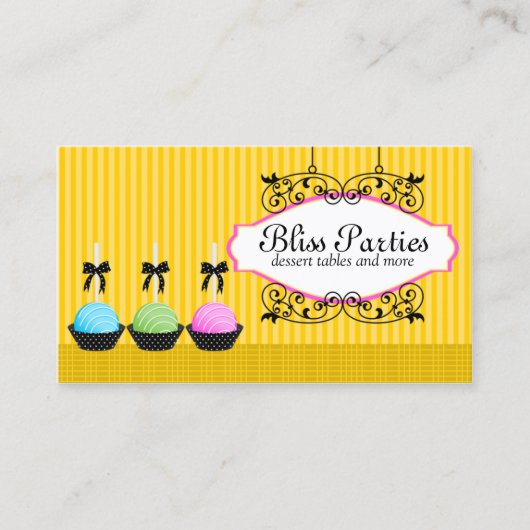 ケーキはデザートをぽんと鳴らします 名刺 (正面)