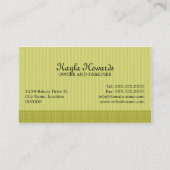 ケーキはデザートをぽんと鳴らします 名刺 (裏面)