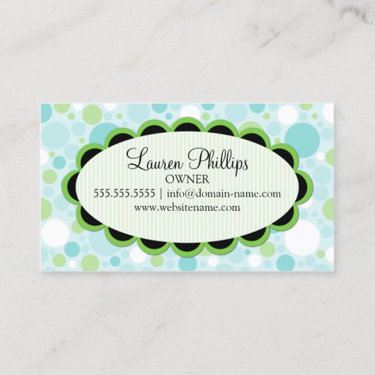 ケーキはパン屋をぽんと鳴らします 名刺 (裏面)