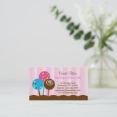 ケーキはベーカリーの名刺をぽんと鳴らします 名刺 (スタンド正面)