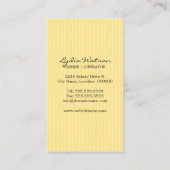 ケーキはベーカリーの名刺をぽんと鳴らします 名刺 (裏面)