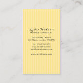 ケーキはベーカリーの名刺をぽんと鳴らします 名刺 (裏面)