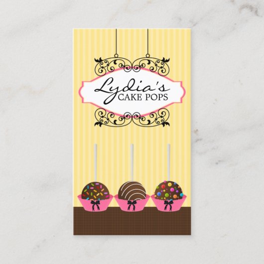 ケーキはベーカリーの名刺をぽんと鳴らします 名刺 (正面)