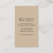 ケーキはベーカリーの名刺をぽんと鳴らします 名刺 (裏面)