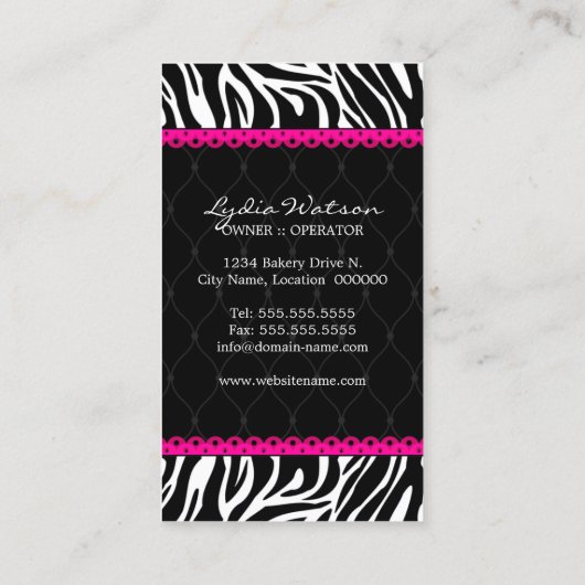 ケーキはベーカリーをぽんと鳴らします 名刺 (裏面)