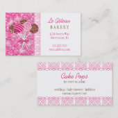 ケーキはベーカリーをぽんと鳴らします: 名刺 (正面/裏面)