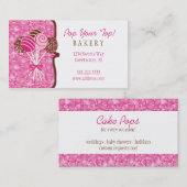 ケーキはベーカリーをぽんと鳴らします: 名刺 (正面/裏面)