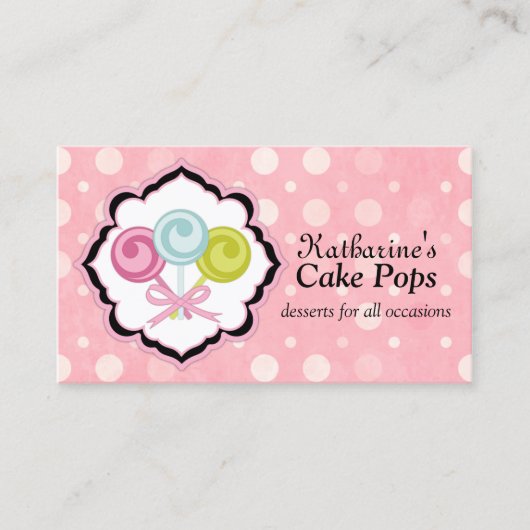 ケーキはベーカリーをぽんと鳴らします 名刺 (正面)