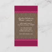 ケーキはベーカリーをぽんと鳴らします 名刺 (裏面)