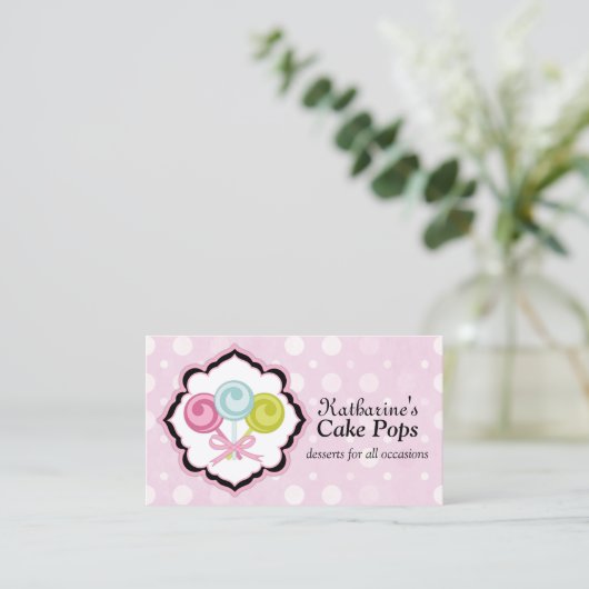 ケーキはベーカリーをぽんと鳴らします 名刺 (スタンド正面)