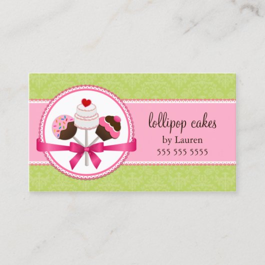 ケーキはベーカリーをぽんと鳴らします 名刺 (正面)