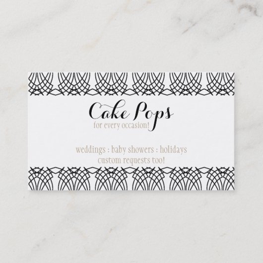 ケーキはベーカリーをぽんと鳴らします: 名刺 (裏面)