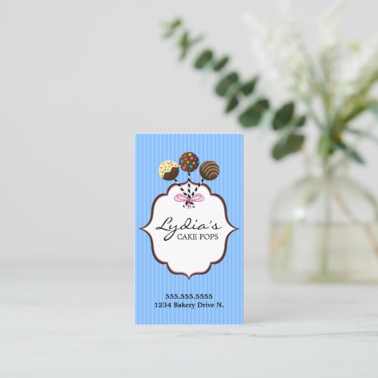 ケーキはベーカリーをぽんと鳴らします 名刺 (スタンド正面)