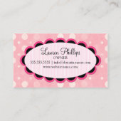 ケーキはベーキングをぽんと鳴らします 名刺 (裏面)