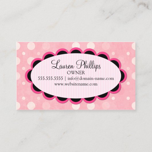 ケーキはベーキングをぽんと鳴らします 名刺 (裏面)