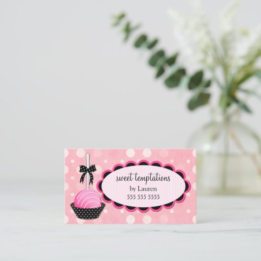 ケーキはベーキングをぽんと鳴らします 名刺 (スタンド正面)