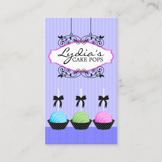 ケーキはラベンダーのベーカリーをぽんと鳴らします 名刺 (正面)