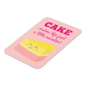 ケーキは人生を少しだけ甘くする マグネット (左側)