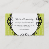 ケーキは名刺をぽんと鳴らします 名刺 (裏面)