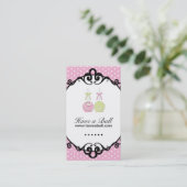 ケーキは名刺をぽんと鳴らします 名刺 (スタンド正面)