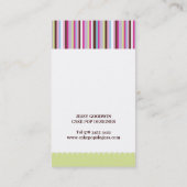 ケーキは名刺をぽんと鳴らします 名刺 (裏面)