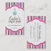 ケーキは名刺をぽんと鳴らします 名刺 (正面/裏面)