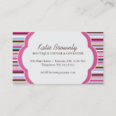 ケーキは名刺をぽんと鳴らします 名刺 (裏面)