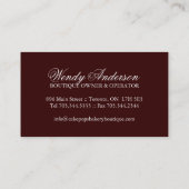 ケーキは名刺をぽんと鳴らします 名刺 (裏面)