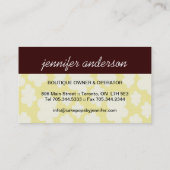 ケーキは名刺をぽんと鳴らします 名刺 (裏面)