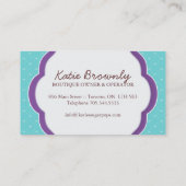 ケーキは名刺をぽんと鳴らします 名刺 (裏面)