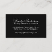 ケーキは名刺をぽんと鳴らします 名刺 (裏面)