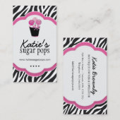 ケーキは名刺をぽんと鳴らします 名刺 (正面/裏面)