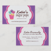 ケーキは名刺をぽんと鳴らします 名刺 (正面/裏面)