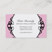 ケーキは名刺をぽんと鳴らします 名刺 (裏面)