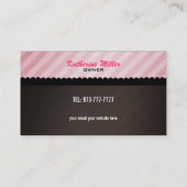 ケーキは名刺をぽんと鳴らします 名刺 (裏面)