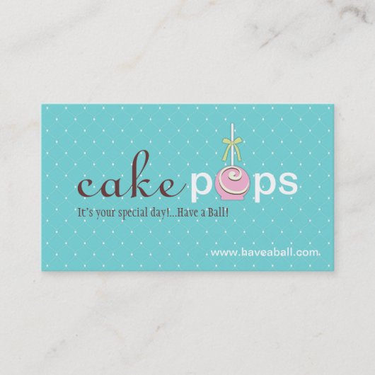 ケーキは名刺をぽんと鳴らします 名刺 (正面)