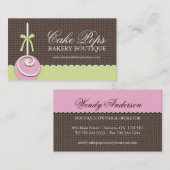 ケーキは名刺をぽんと鳴らします 名刺 (正面/裏面)