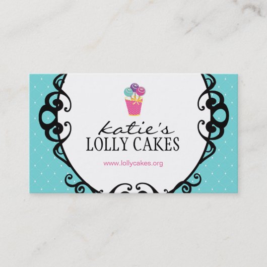 ケーキは名刺をぽんと鳴らします 名刺 (正面)