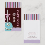 ケーキは名刺をぽんと鳴らします 名刺 (正面/裏面)