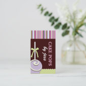 ケーキは名刺をぽんと鳴らします 名刺 (スタンド正面)