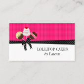 ケーキは明るい赤紫色をぽんと鳴らします 名刺 (正面)