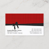 ケーキは赤をぽんと鳴らします 名刺 (裏面)