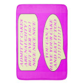 ケーキは食べ物好きのピンク色に合わせて作る バスマット (正面縦)