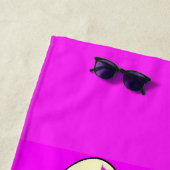 ケーキは食べ物好きのピンク色に合わせて作る ビーチタオル (インサイチュ)