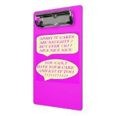 ケーキは食べ物好きのピンク色に合わせて作る ミニクリップボード (アングル2)