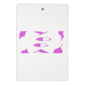 ケーキは食べ物好きのピンク色に合わせて作る ミニクリップボード (裏面)