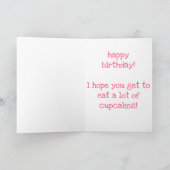 ケーキより愛してる!楽しい誕生日 カード (内部)