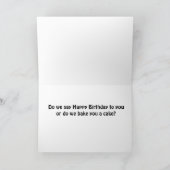 ケーキをハッピーバースデーとか焼くか? カード (内部)