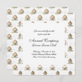 ケーキを作るヴィンテージマリー·アントワフランスのネット 招待状 (正面/裏面)