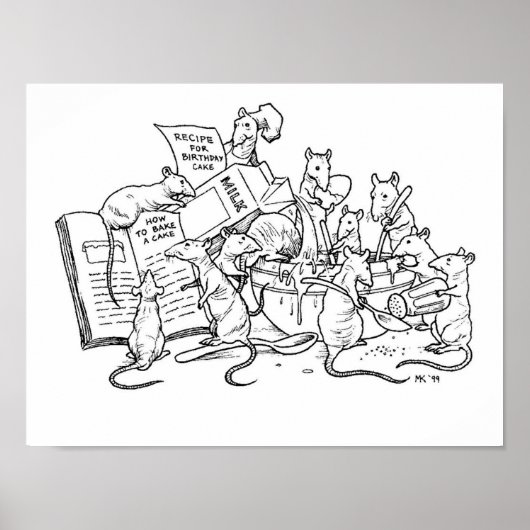ケーキを作ろう！ ポスター (正面)